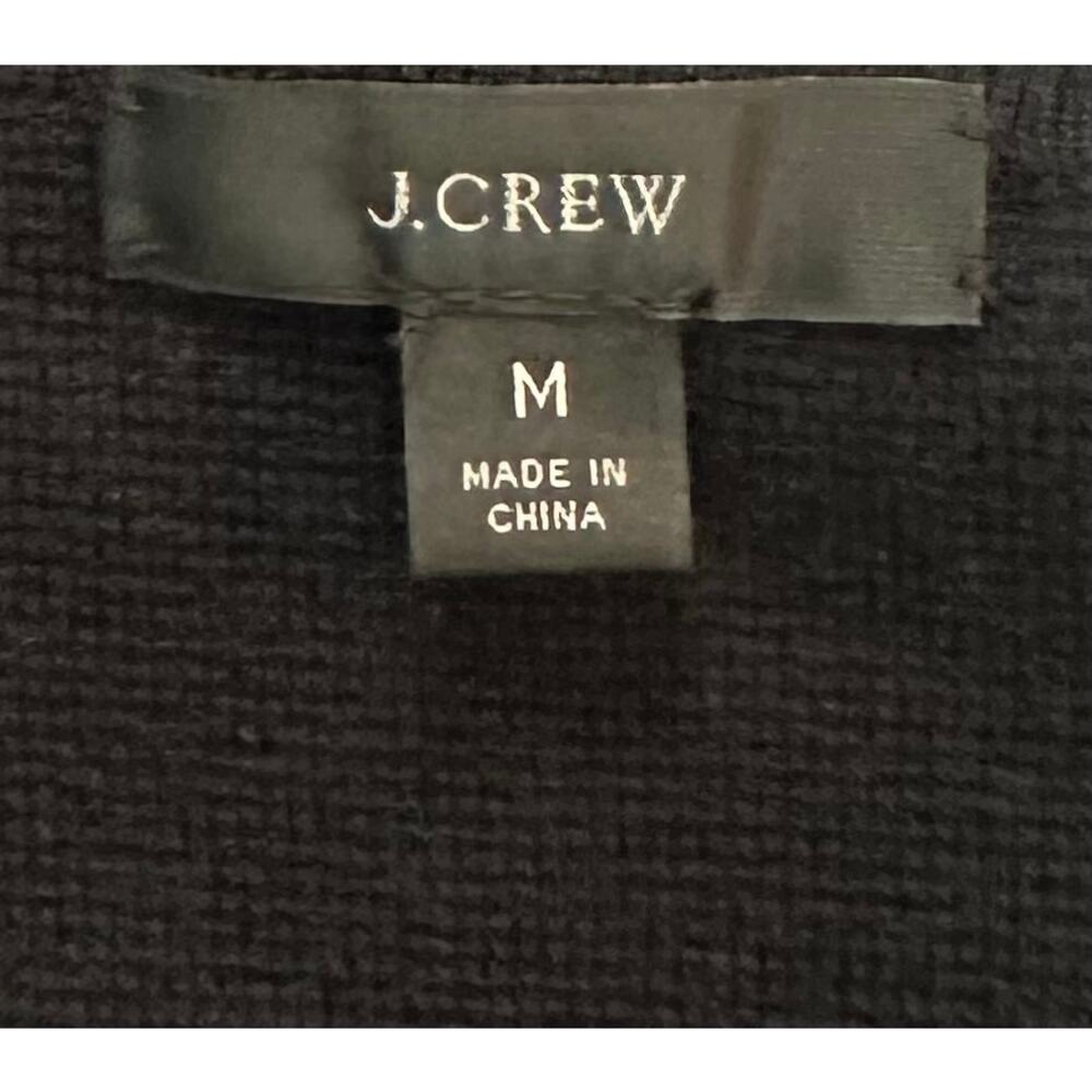 J. Crew Juliette Collarless Sweater Blazer Black J6339 Size M - Picture 11 of 13